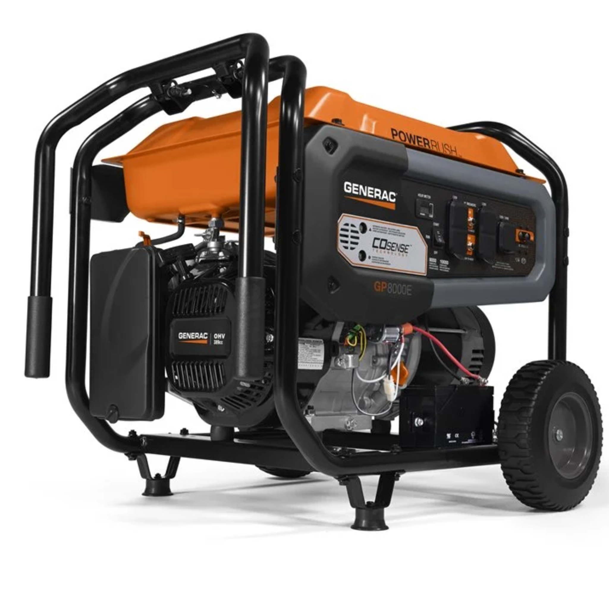 Generac Portable Generator, 8000 | Electric Start with COsense | 49ST G0076754