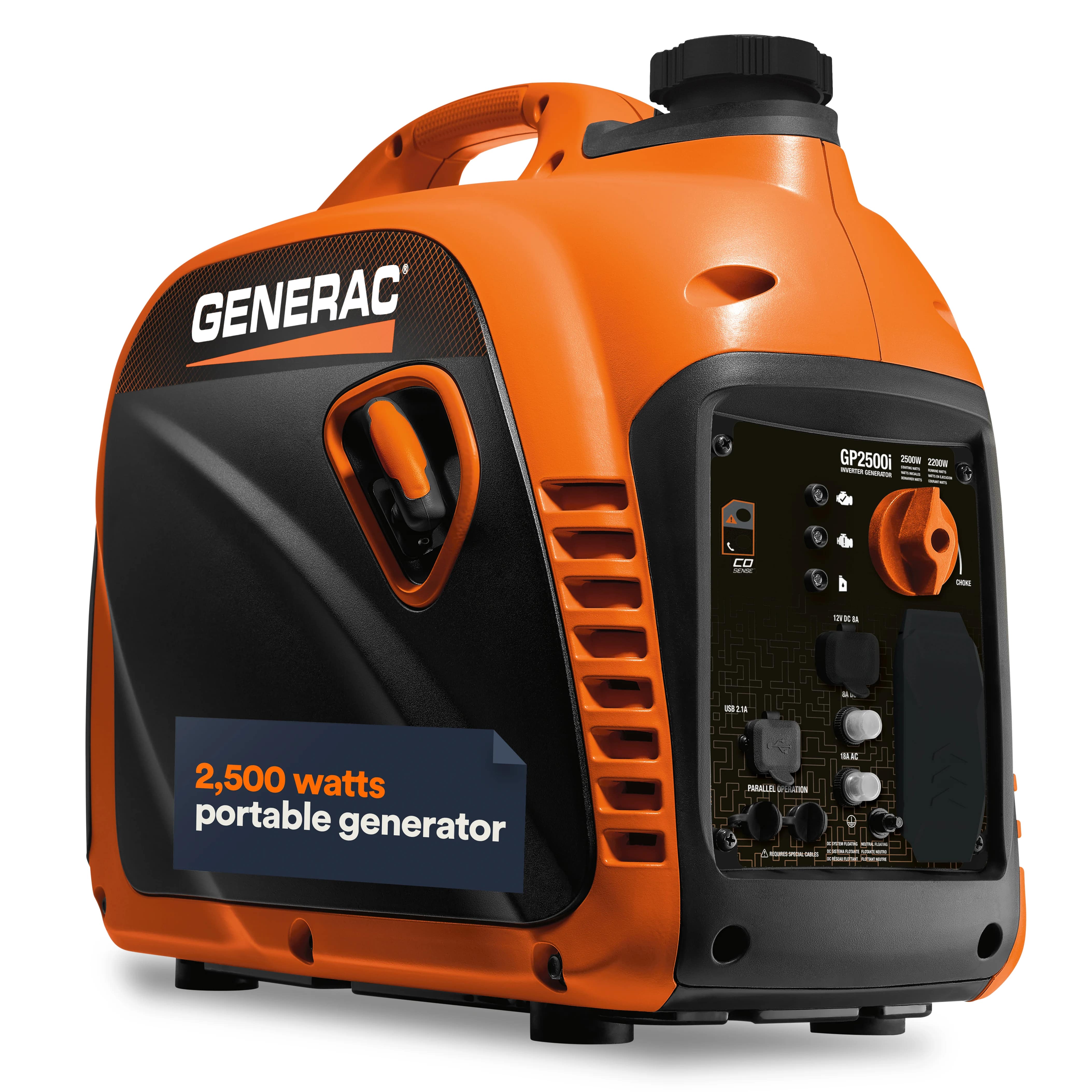 Generac Portable Inverter Generator, 2500i